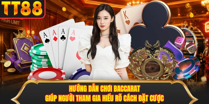 Hướng dẫn chơi Baccarat giúp người tham gia hiểu rõ cách đặt cược