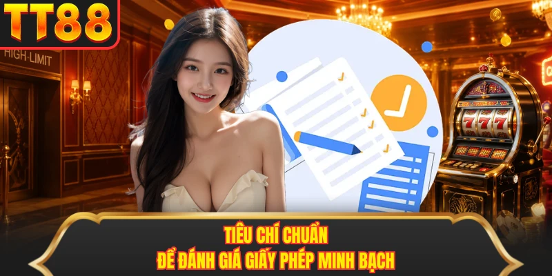 Tiêu chí chuẩn để đánh giá giấy phép minh bạch 